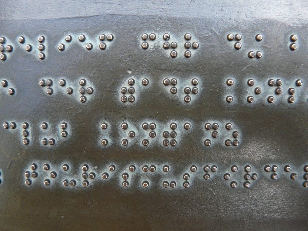Plaque Braille